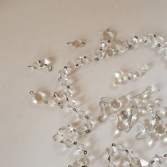 Vintage Chandelier Crystal Prisms- Large Lot - Picture 3 of 6